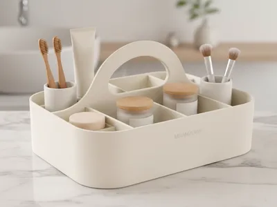 Organizador de baño minimalista