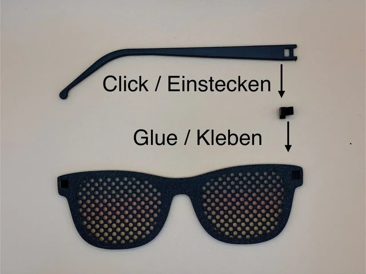 Gafas fan Argentina con marcos intercambiables (Blanco) — miniatura