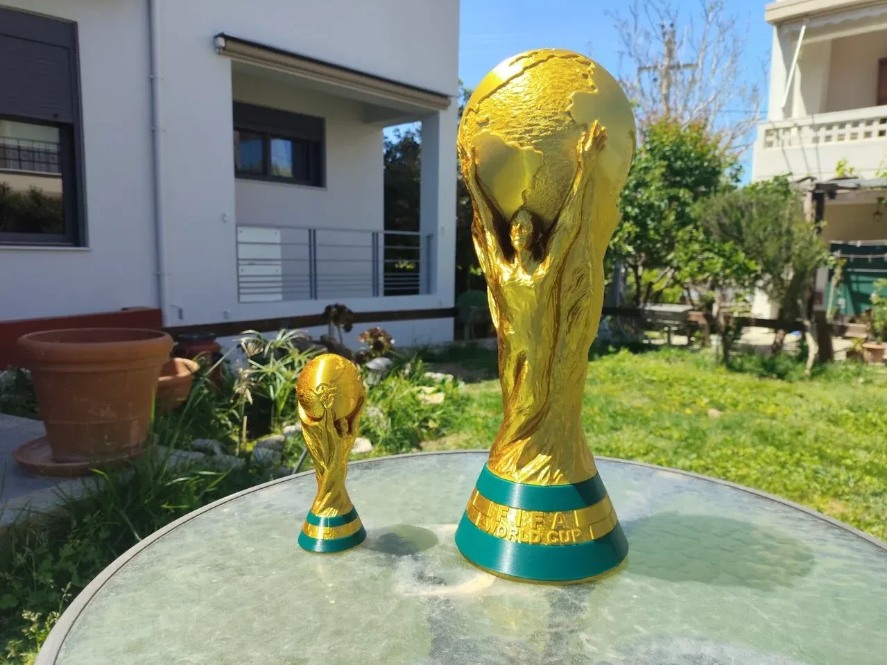 Copa del mundo - Tamaño real