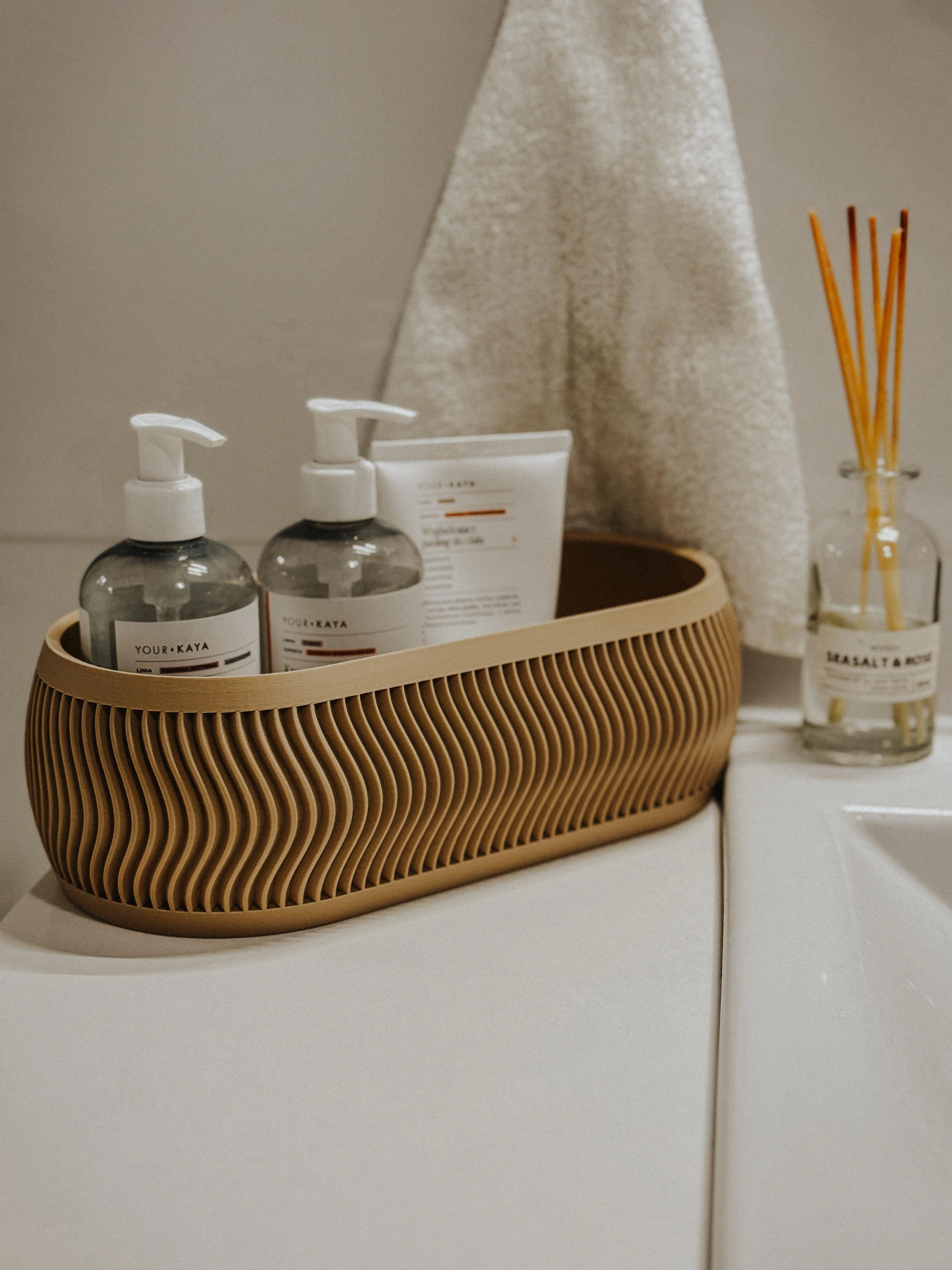 Organizador Moderno Apilable con Tapa (Con tapa, 9cm) — en ambiente