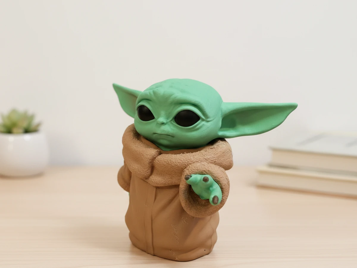 Figura Grogu — en ambiente