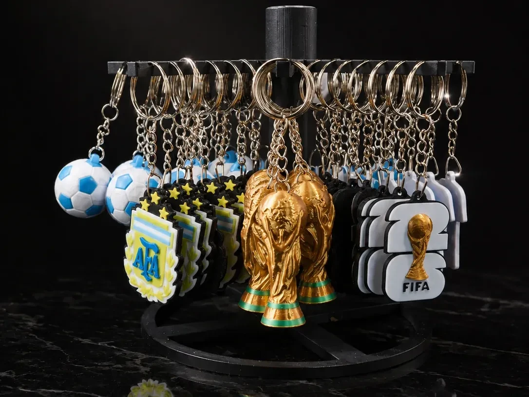 Kit del Mundial - 8 Diseños Llaveros Fútbol x 56 (8 tipos x 7)