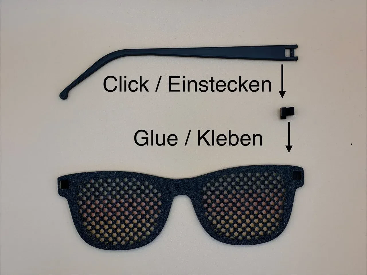Gafas fan Argentina con marcos intercambiables (Blanco) — miniatura