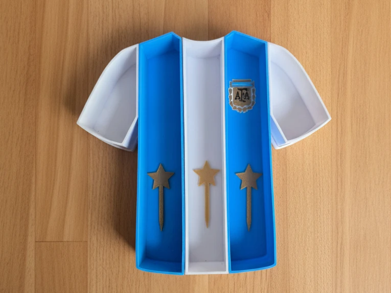 Tabla de snacks camiseta Argentina albiceleste