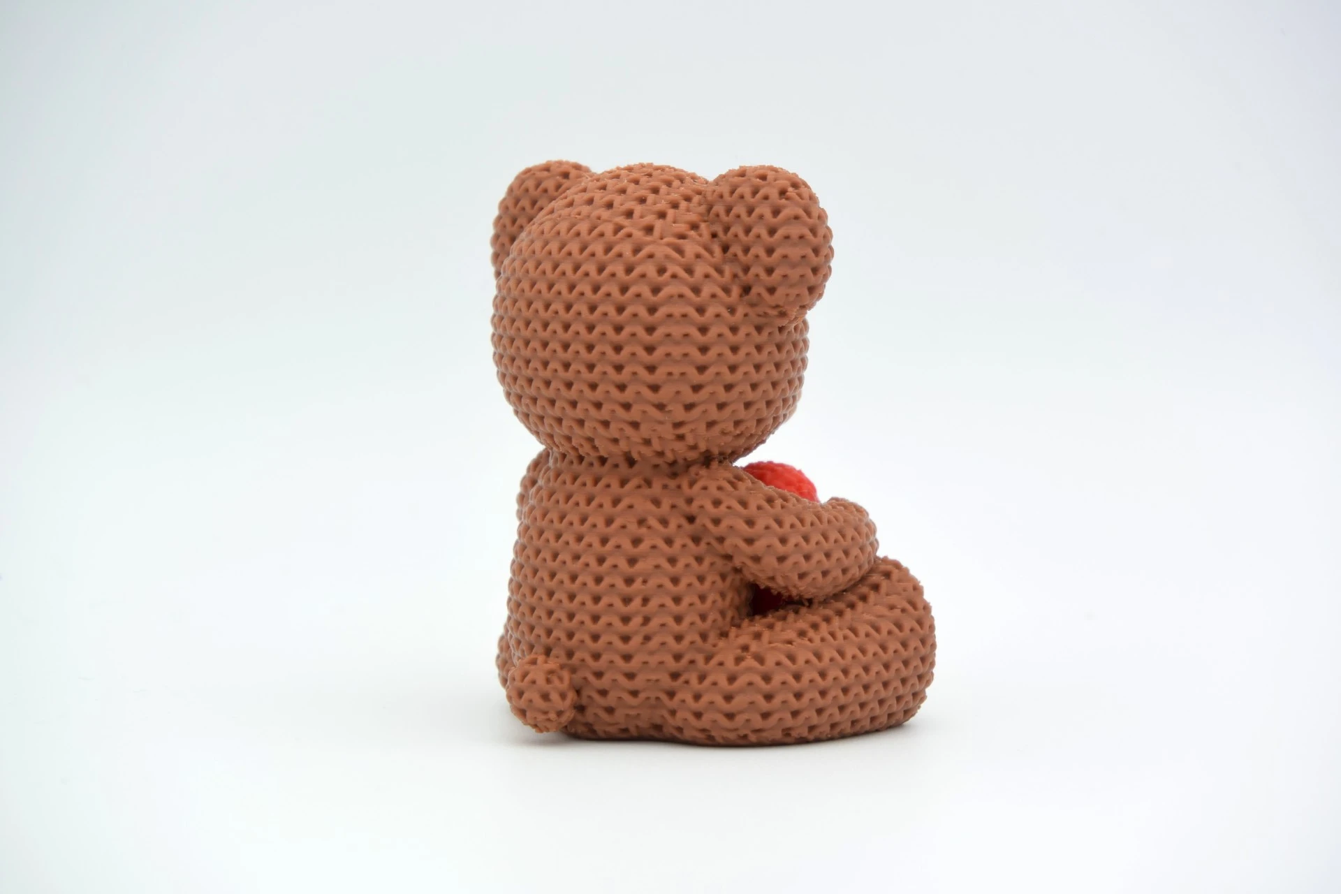 Osito de peluche tejido San Valentín — miniatura