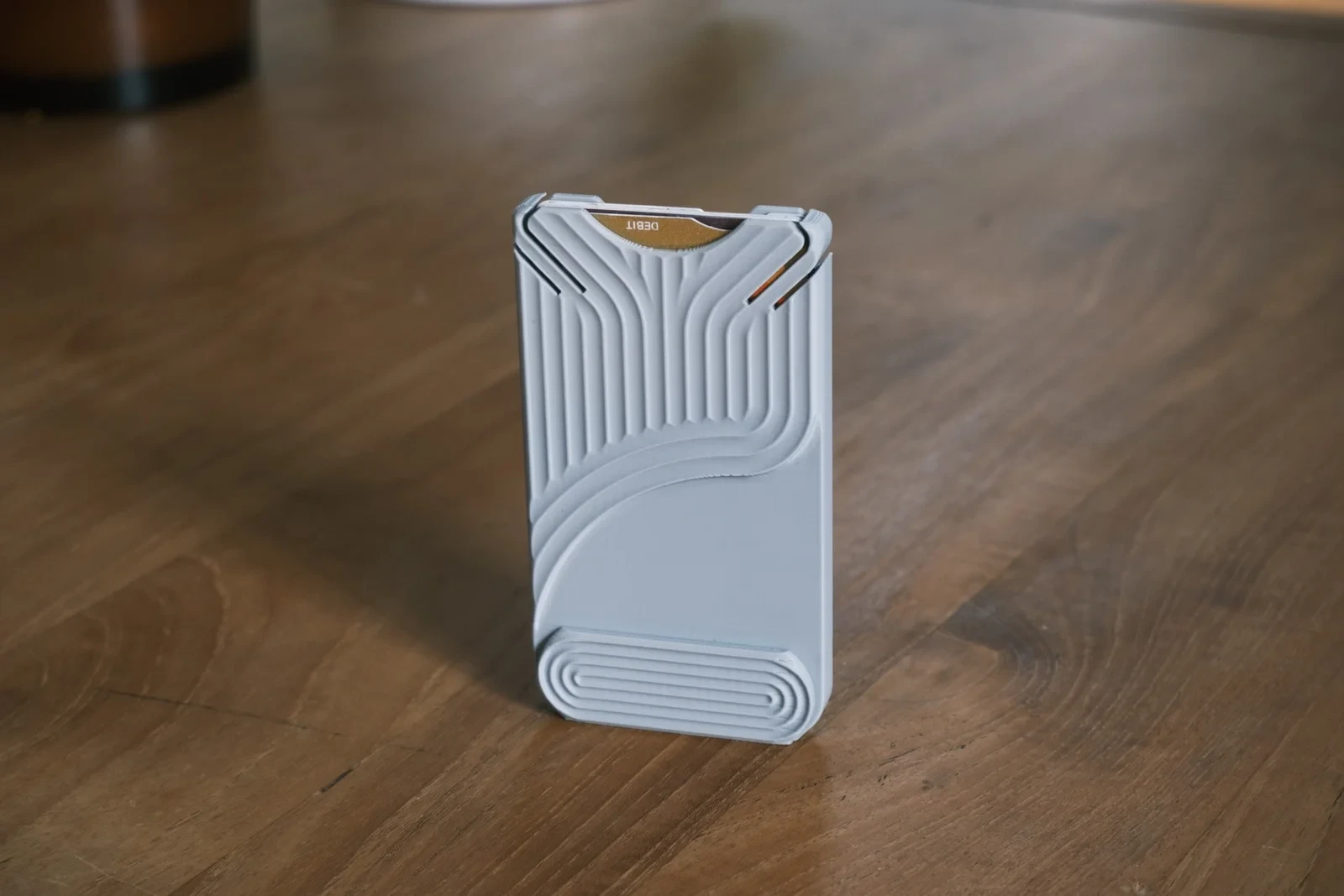 Billetera Porta-Tarjetas en Cascada (Negro) — miniatura
